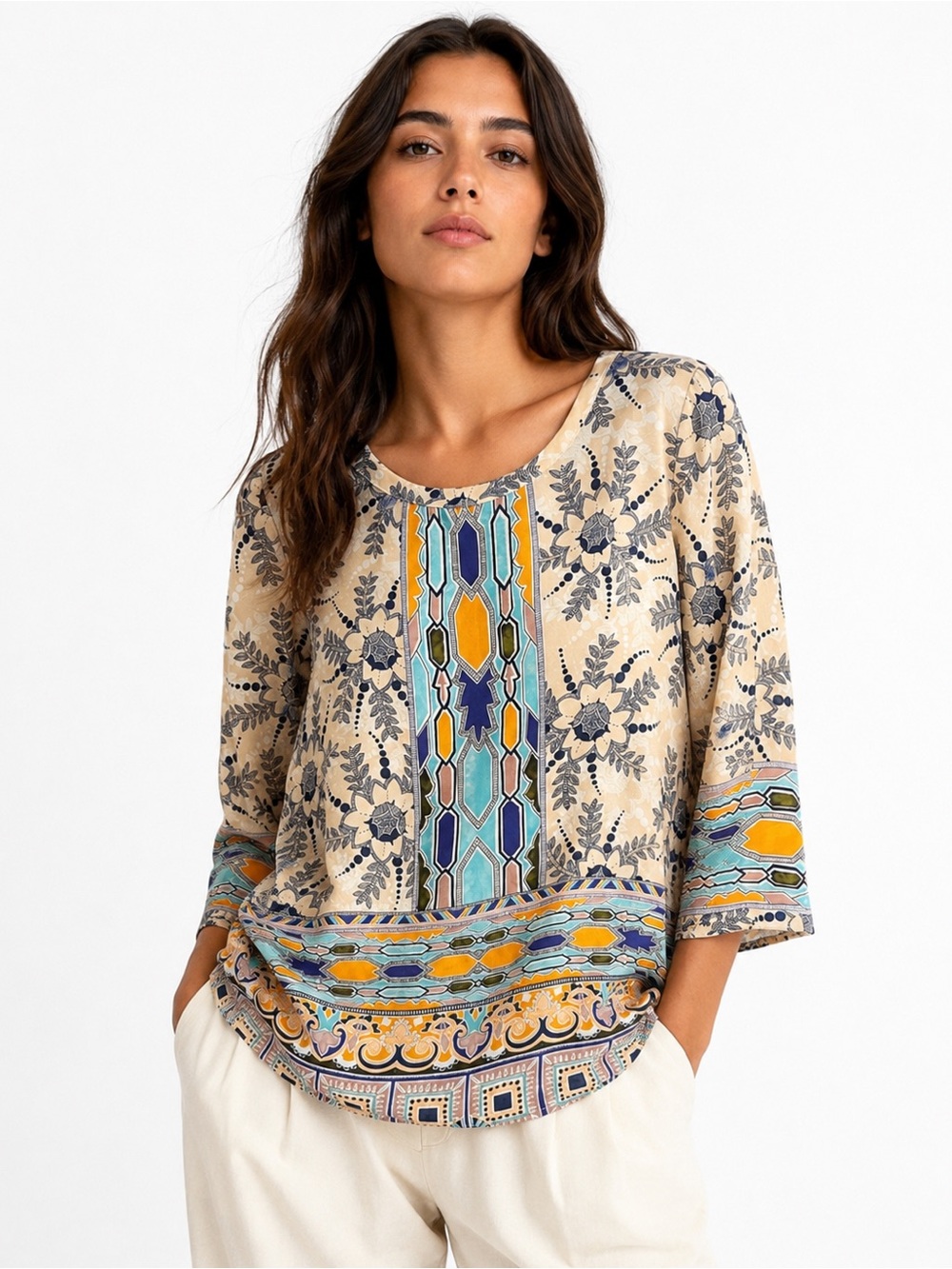 Anthropologie Maeve Sydney Silk Top